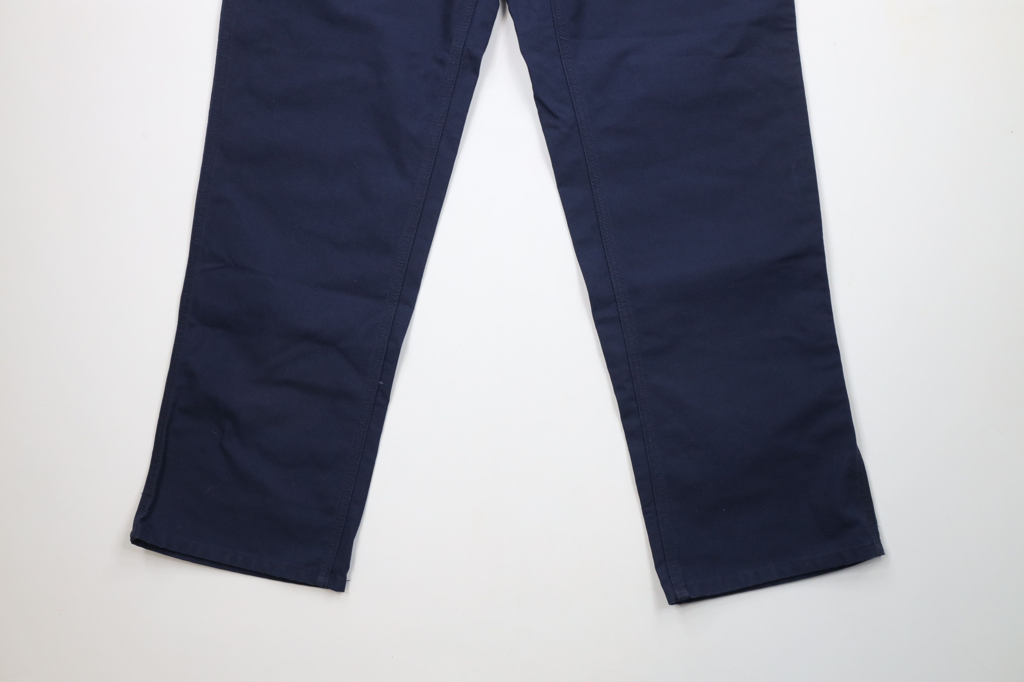 Carhartt × Vintage Vintage Carhartt Dungaree Wide Leg Canvas Pants Navy Blue Size US 38 / EU 54 - 4 Thumbnail
