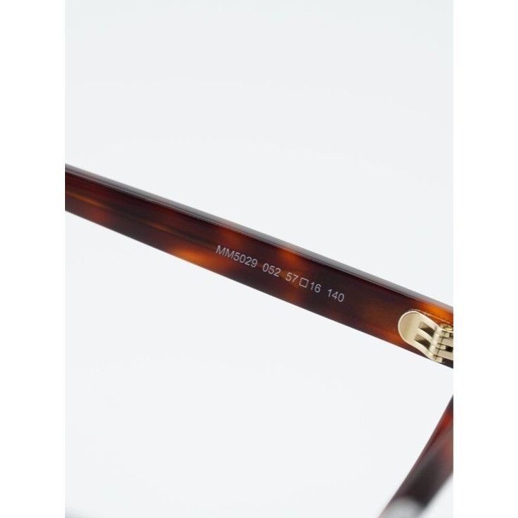 Max Mara Max Mara MM5029 052 Eyeglasses Havana 57mm Square Frame Size ONE SIZE - 6 Thumbnail