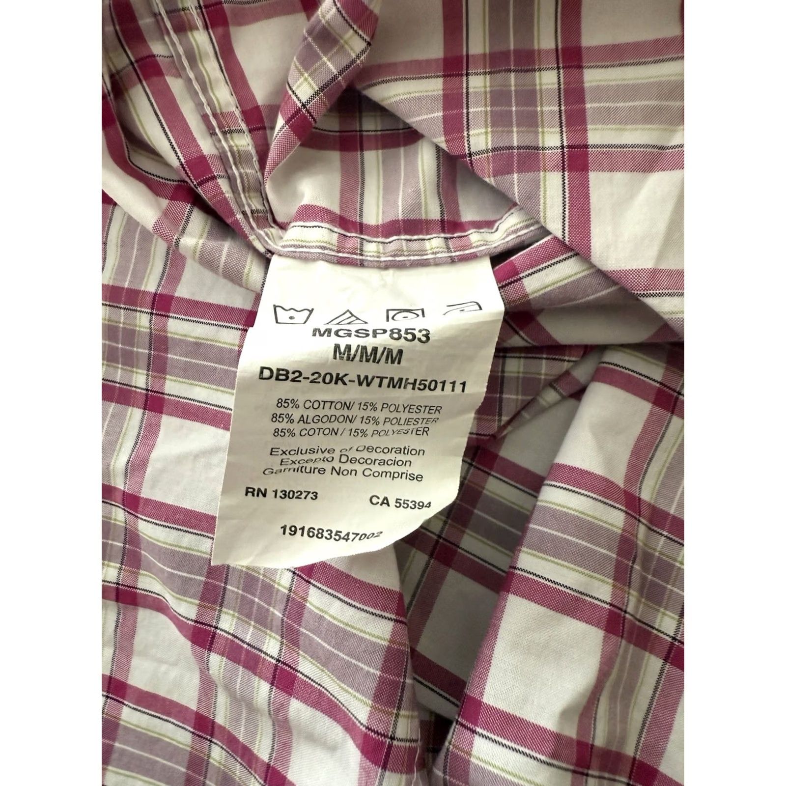 Wrangler VINTAGE Wrangler George Strait Collection Cowboy Shirt Long Sleeve Button Pink Plaid M Size US M / EU 48-50 / 2 - 5 Thumbnail