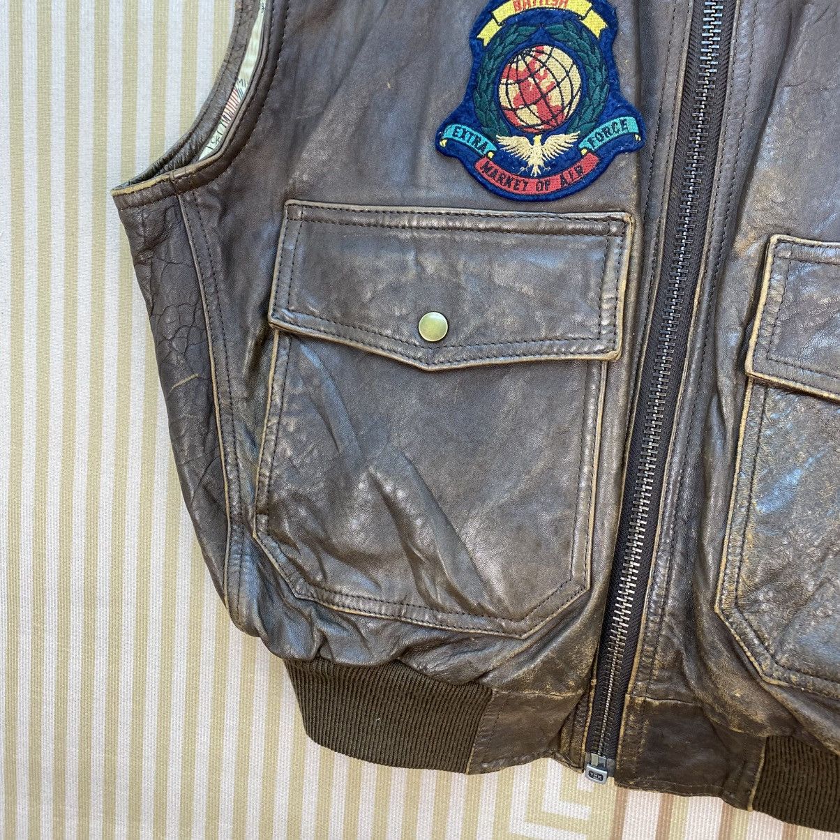 Japanese Brand 🫶Vtg Battle Freaks Aviation Vest Leather Inspired Type G1 Size US M / EU 48-50 / 2 - 5 Thumbnail