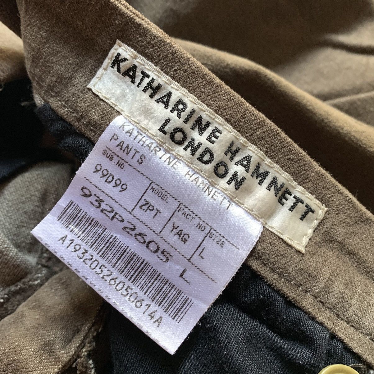 Le Grande Bleu (L.G.B.) Vintage kathrine hamnett london zipper side stretched pants Size US 31 - 7 Thumbnail