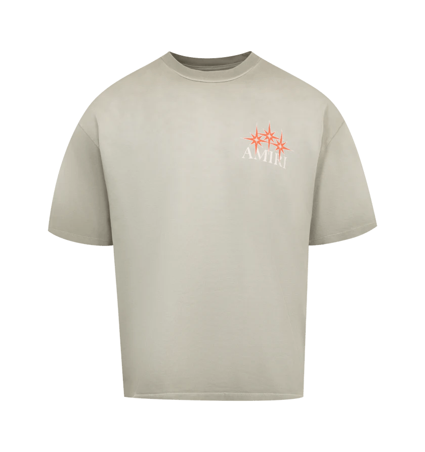o1h1sh10525 Starburst Oversized T-Shirt in Grey