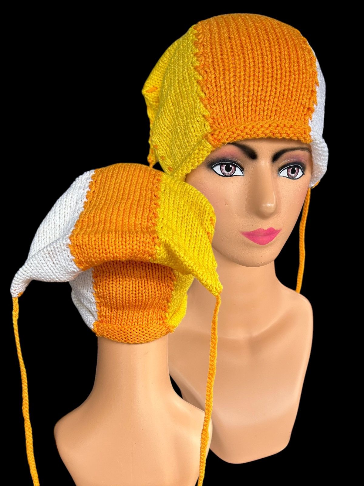 Japanese Brand × Kapital × Vintage Crochet Knitted Handmade Beanie Hats Size ONE SIZE - 1 Thumbnail
