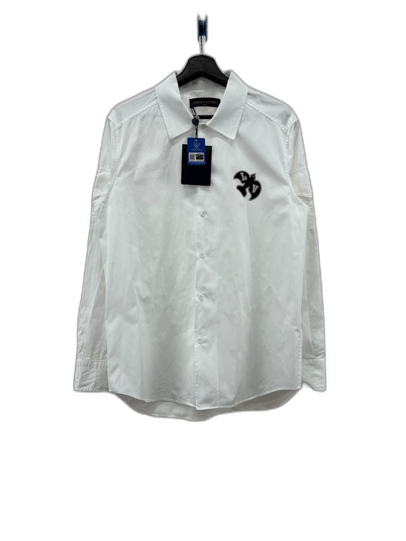 Louis Vuitton Louis Vuitton White Dove Shirt Size M Size US M / EU 48-50 / 2 - 1 Thumbnail