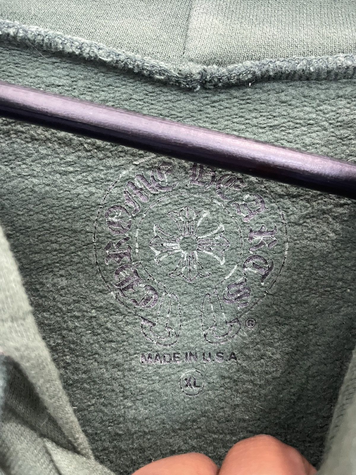 Chrome Hearts Chrome Hearts T-Bar logo Hoodie Dark Green Size US XL / EU 56 / 4 - 5 Thumbnail