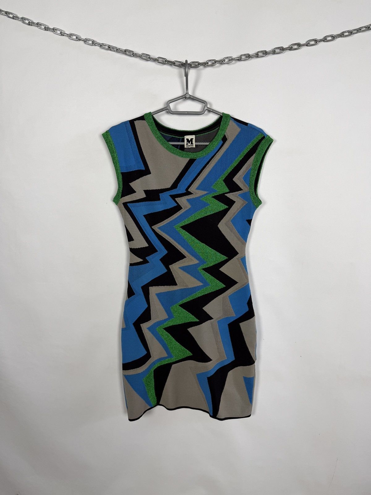 Missoni Missoni Sleeveless Zigzag Bodycon Dress Multicolor Size 38 Size XS / US 0-2 / IT 36-38 - 1 Thumbnail
