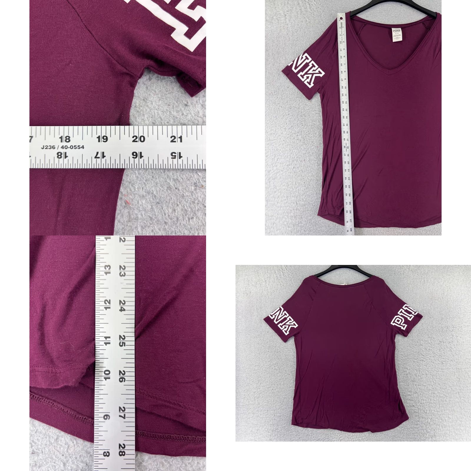Victoria's Secret Victoria's Secret Red Modal Shirt Women’s Small V-Neck Short Sleeve Casual Animal Print Size S / US 4 / IT 40 - 8 Thumbnail