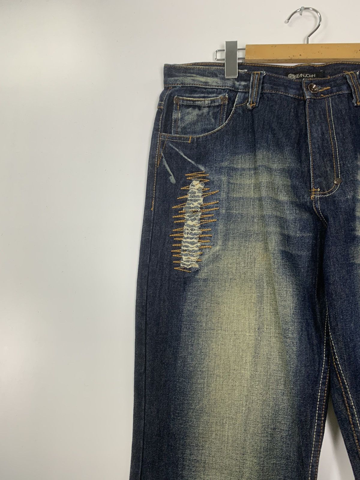Sean John × Vintage Sean John distress denim Size US 36 / EU 52 - 4 Thumbnail