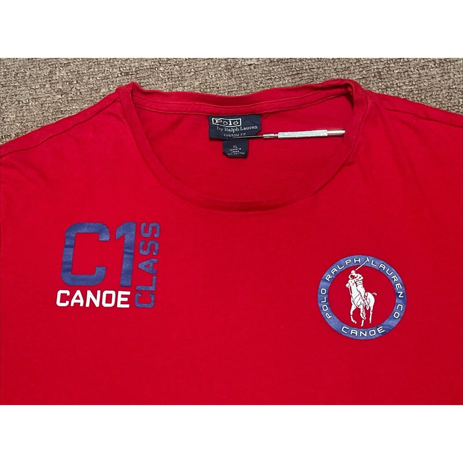 Polo Ralph Lauren Mens XL Polo Sport Ralph Lauren C1 Class Canoe Polo Rafting Size US XL / EU 56 / 4 - 2 Thumbnail