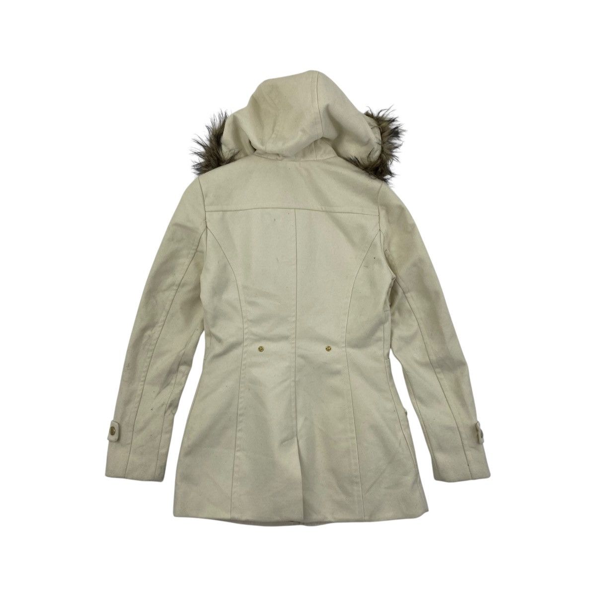 Guess Vintage GUESS LOS ANGELES Est 1981 Hooded Fur Winter Coat Size S / US 4 / IT 40 - 4 Thumbnail