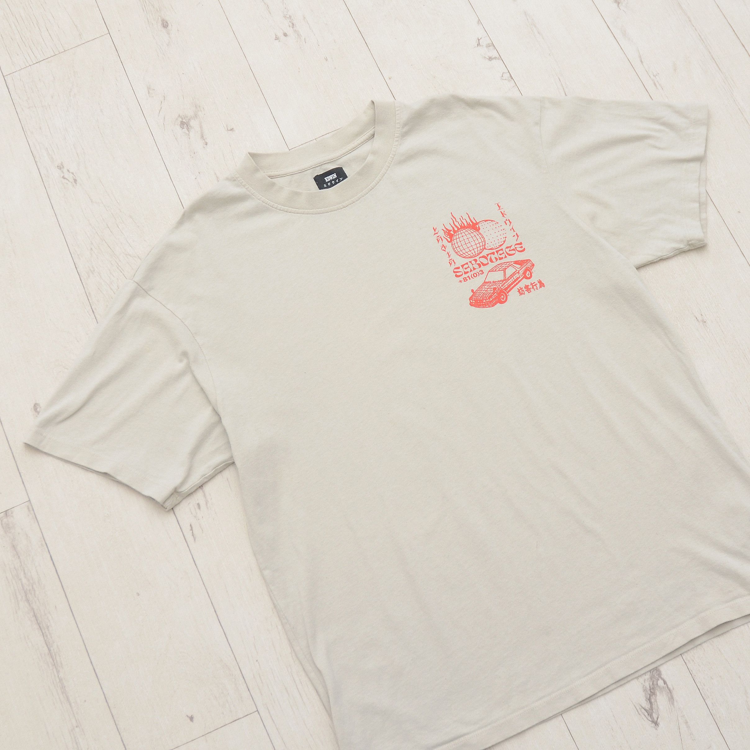 Edwin Edwin Tokyo Sabotage T-Shirt Pelican Oversized Jaspens Cars Size US M / EU 48-50 / 2 - 3 Thumbnail