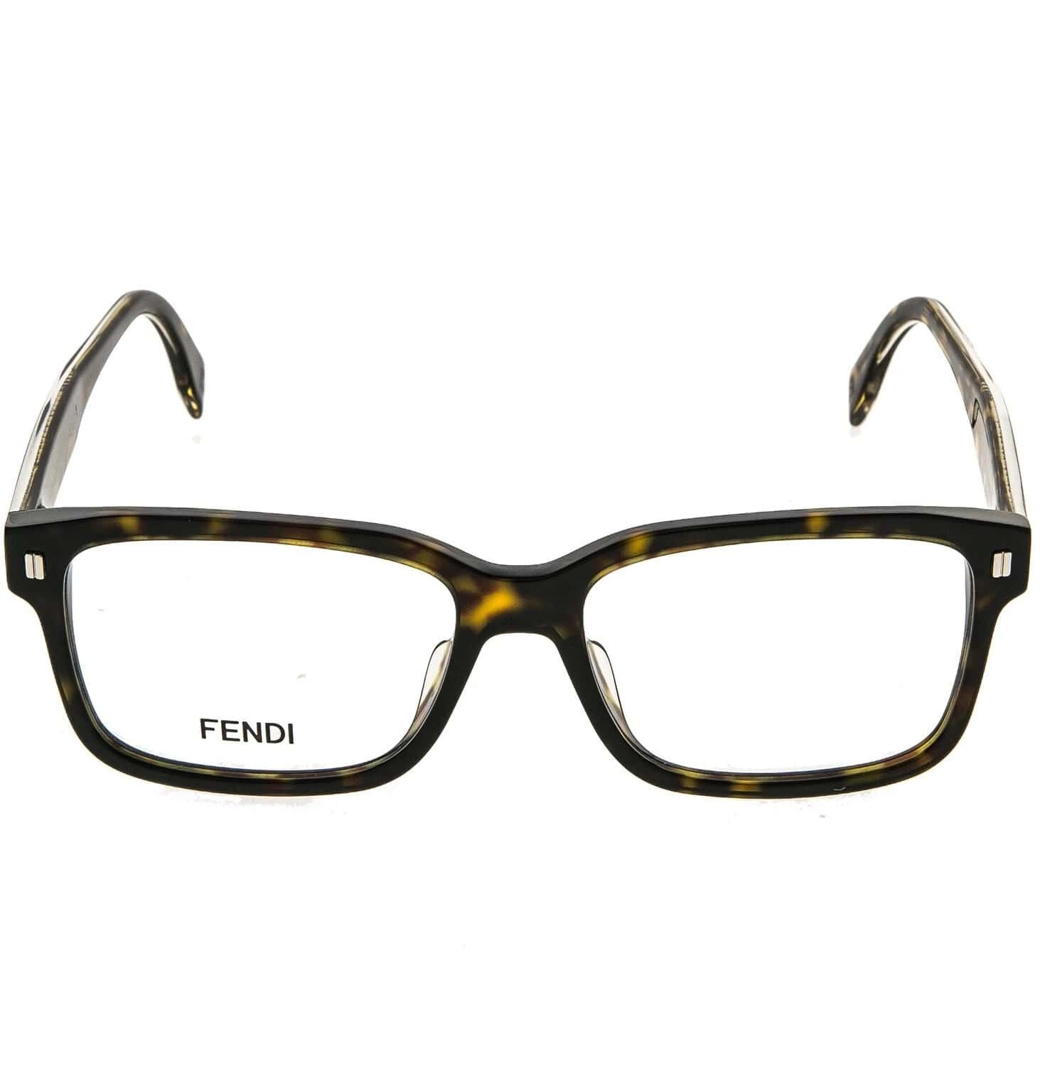 Fendi FENDI 50030 052 Brown Gold Print Eyeglasses FE50030I 052 Size ONE SIZE - 5 Thumbnail