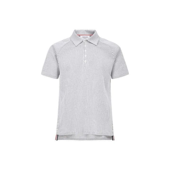 Thom Browne Thom Browne Short Sleeve Striped Polo Shirt -2507 Size US S / EU 44-46 / 1 - 7 Thumbnail