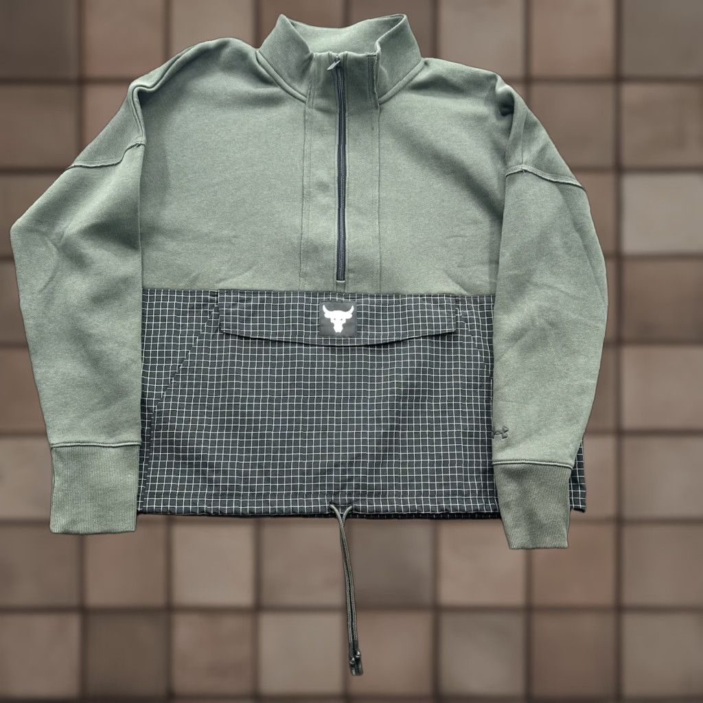 Under Armour Under Armour Project Rock Fleece 1/2 Zip Pullover Women L Multicolor Cotton Workout Jacket Medium Regular Mens Womens? Size L / US 10 / IT 46 - 1 Thumbnail