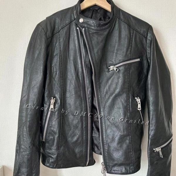 AKM AKM Black Leather Single Rider Jacket | Grailed