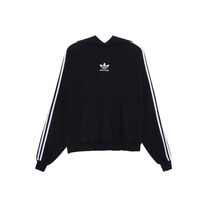 Balenciaga Balenciaga x Adidas Black Hoodie with Logo Size US M / EU 48-50 / 2 - 1 Thumbnail