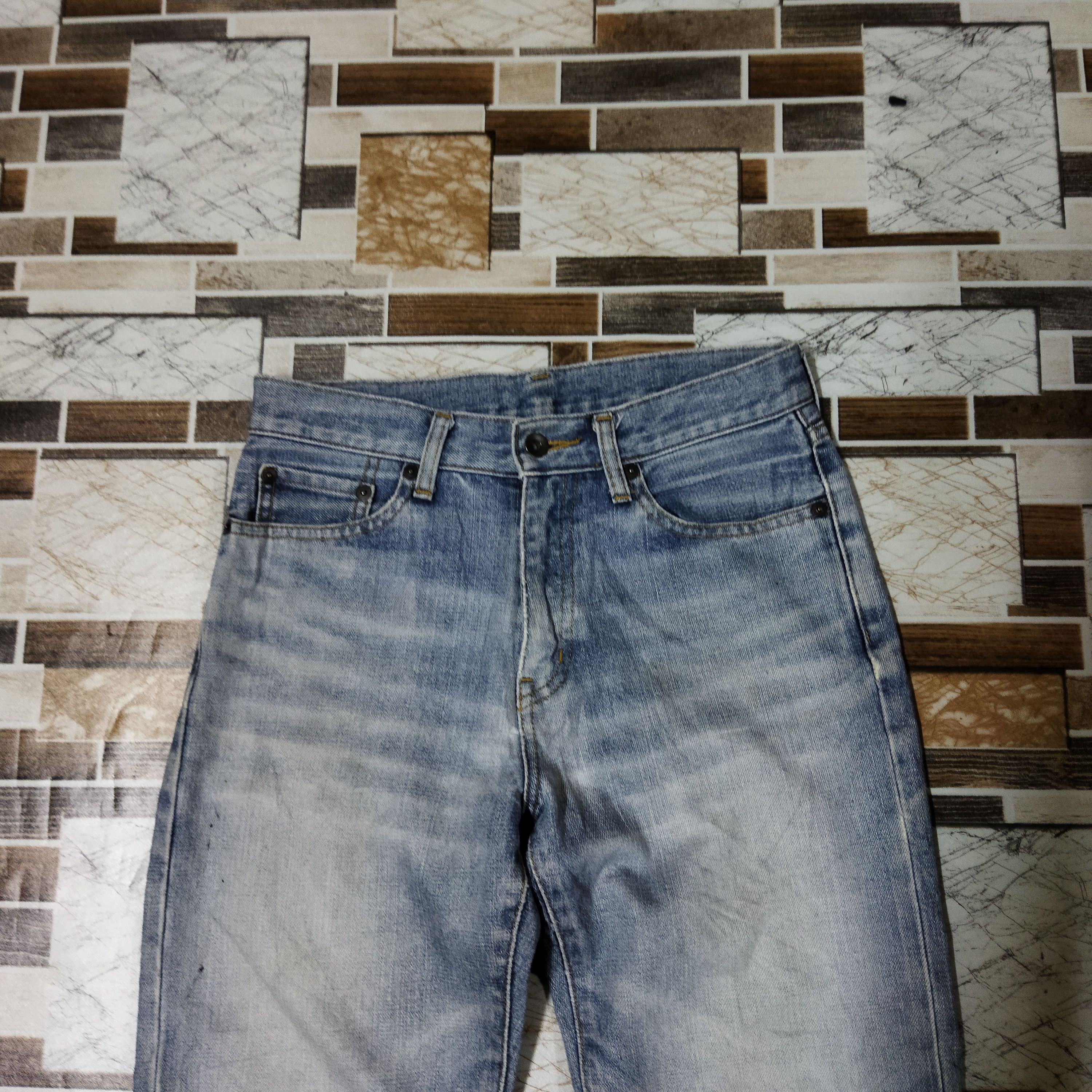 Japanese Brand × Vintage VINTAGE JAPANESE DISTRESSED LIGHT BLUE JEANS PANTS Size US 28 / EU 44 - 2 Thumbnail