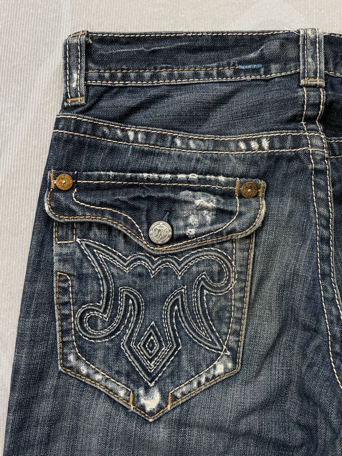 Mek Denim Mek Denim Embroided Jeans Size US 32 / EU 48 - 9 Thumbnail