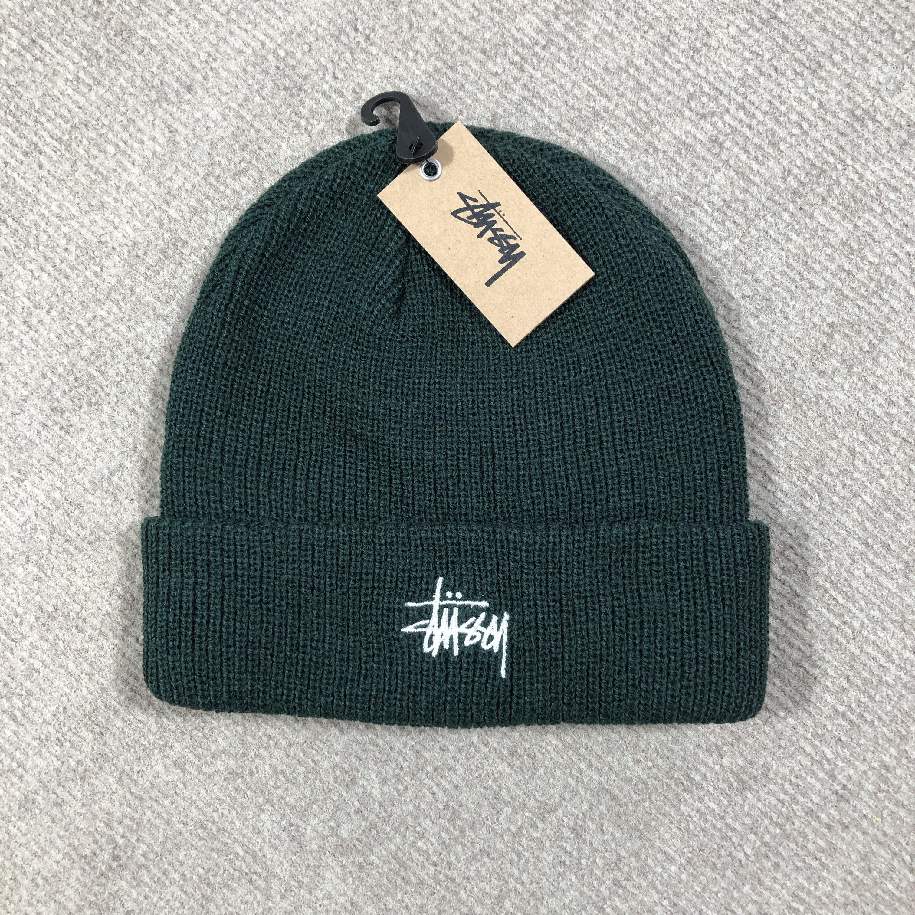 Stussy STUSSY BASIC BEANIE HAT • FOREST Size ONE SIZE - 1 Thumbnail