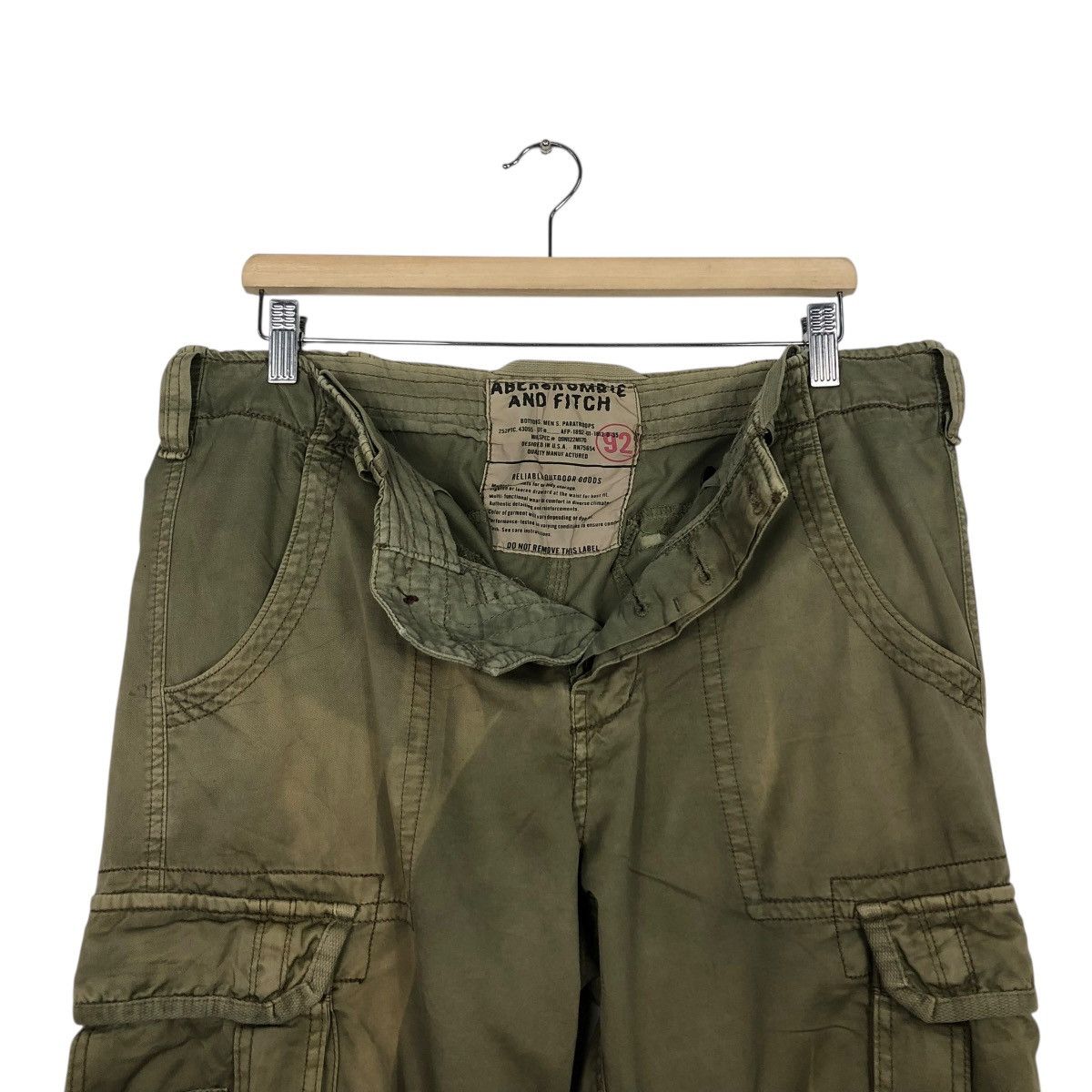 Japanese Brand 🔥TACTICAL PARACHUTE BIKER PANTS UTILITY MULTI POCKET ABECROM Size US 34 / EU 50 - 14 Thumbnail