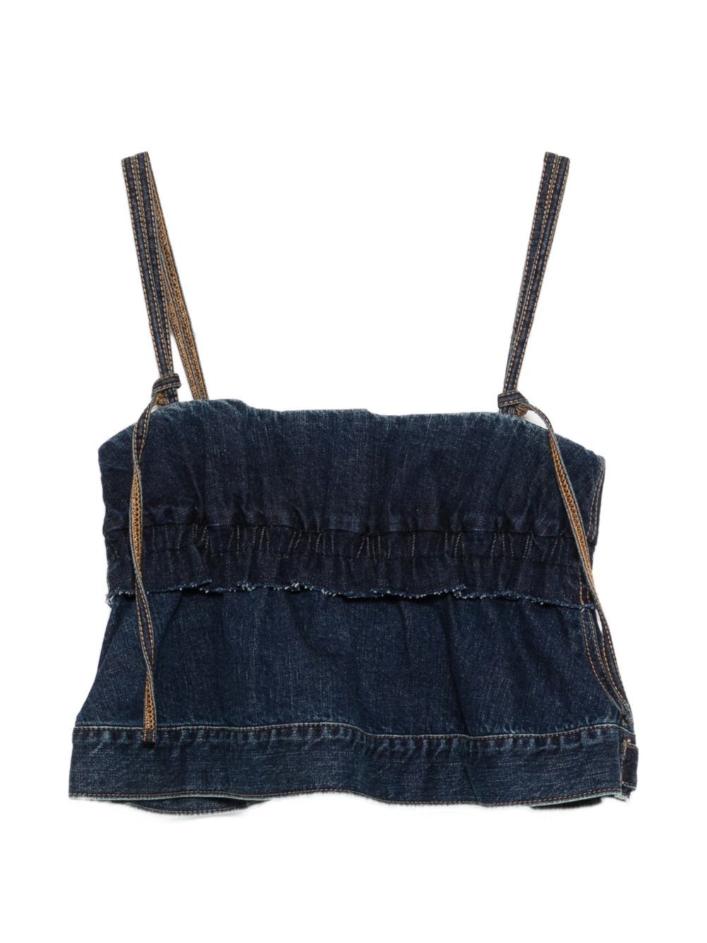 Sacai DENIM TANK TOP Size S / US 4 / IT 40 - 1 Thumbnail
