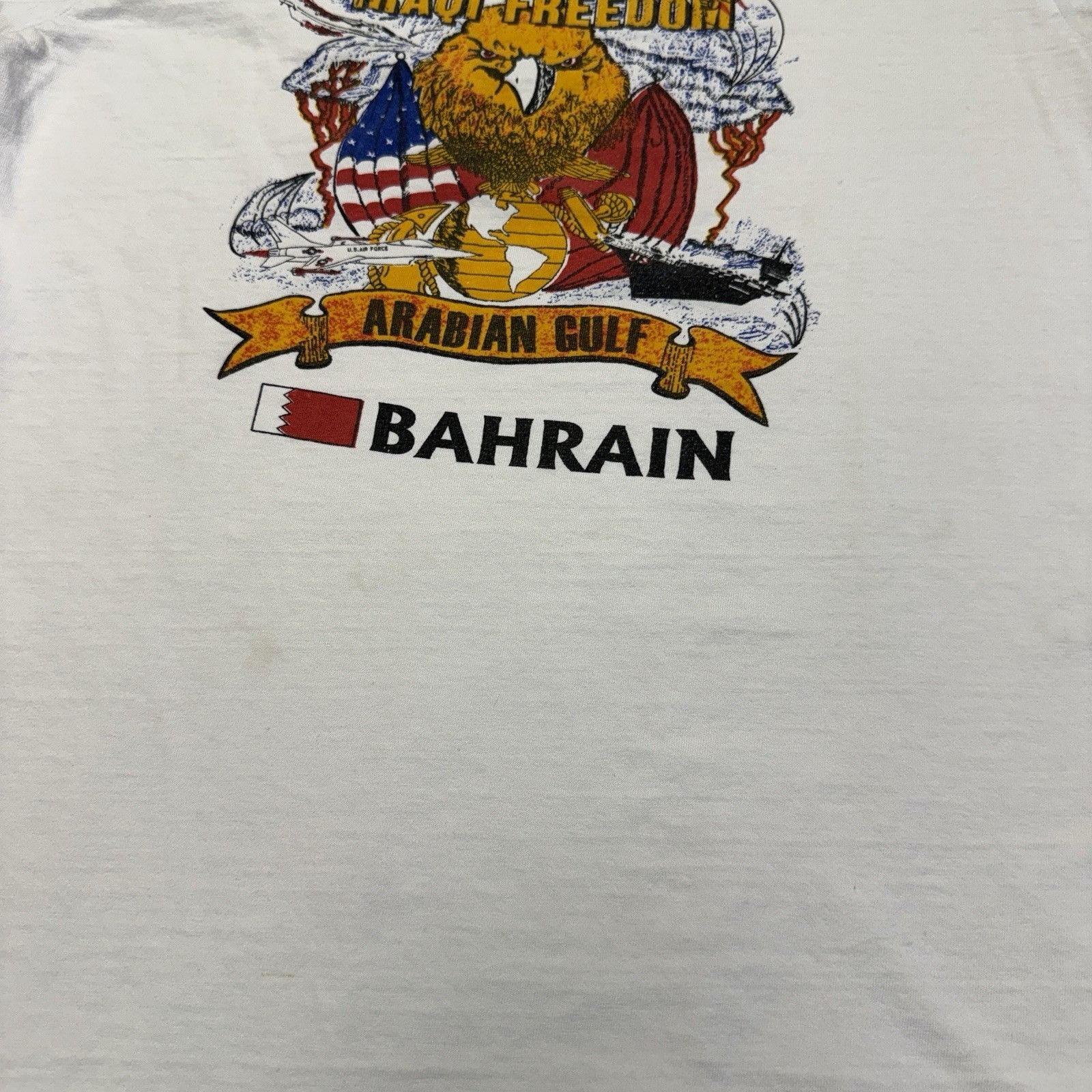 Vintage Vintage Operation Iraqi Freedom T Shirt White Adult Medium Size US M / EU 48-50 / 2 - 11 Thumbnail