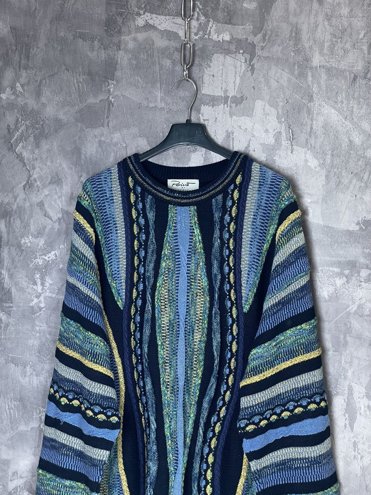 Other Vintage Coogi style y2k hype streetwear style sweater Size US L / EU 52-54 / 3 - 2 Thumbnail