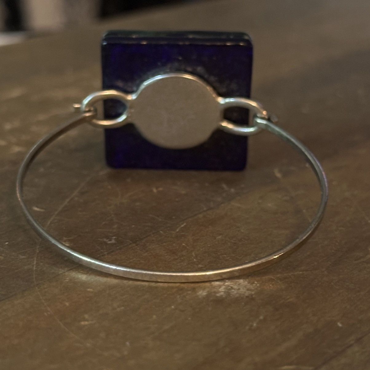 Other Silver tone Murano Glass bangle bracelet Size ONE SIZE - 5 Thumbnail