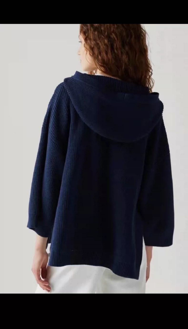 Loro Piana LORO PIANA Ms.Tibetan blue knit sweater with hood Size S / US 4 / IT 40 - 3 Thumbnail