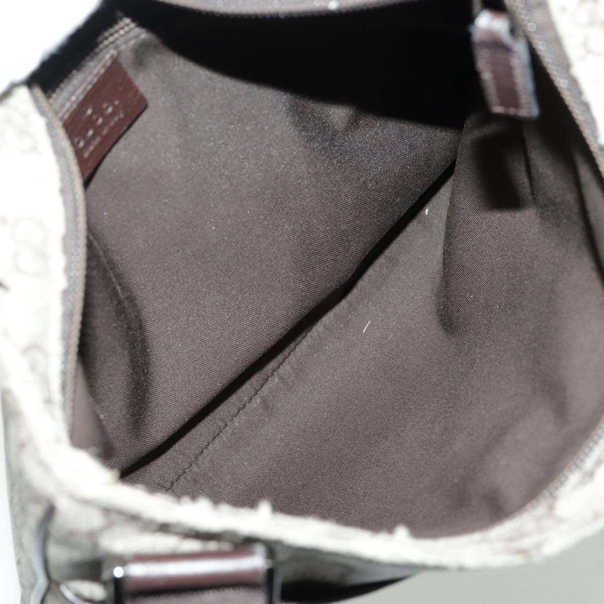 Gucci GUCCI GG Supreme Shoulder Bag Pvc Leather Beige Brown Silver Size ONE SIZE - 11 Thumbnail