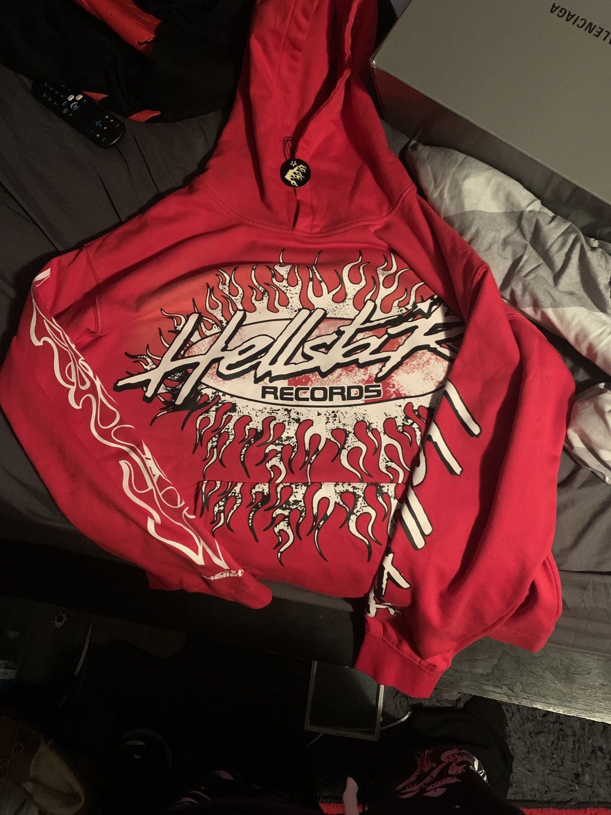 Hellstar red hellstar hoodie grailed