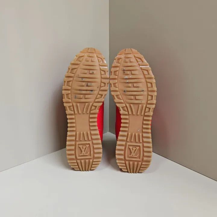 Louis Vuitton Louis Vuitton Supreme Red Low-Top Sneakers -2508 Size US 8 / EU 41 - 4 Thumbnail