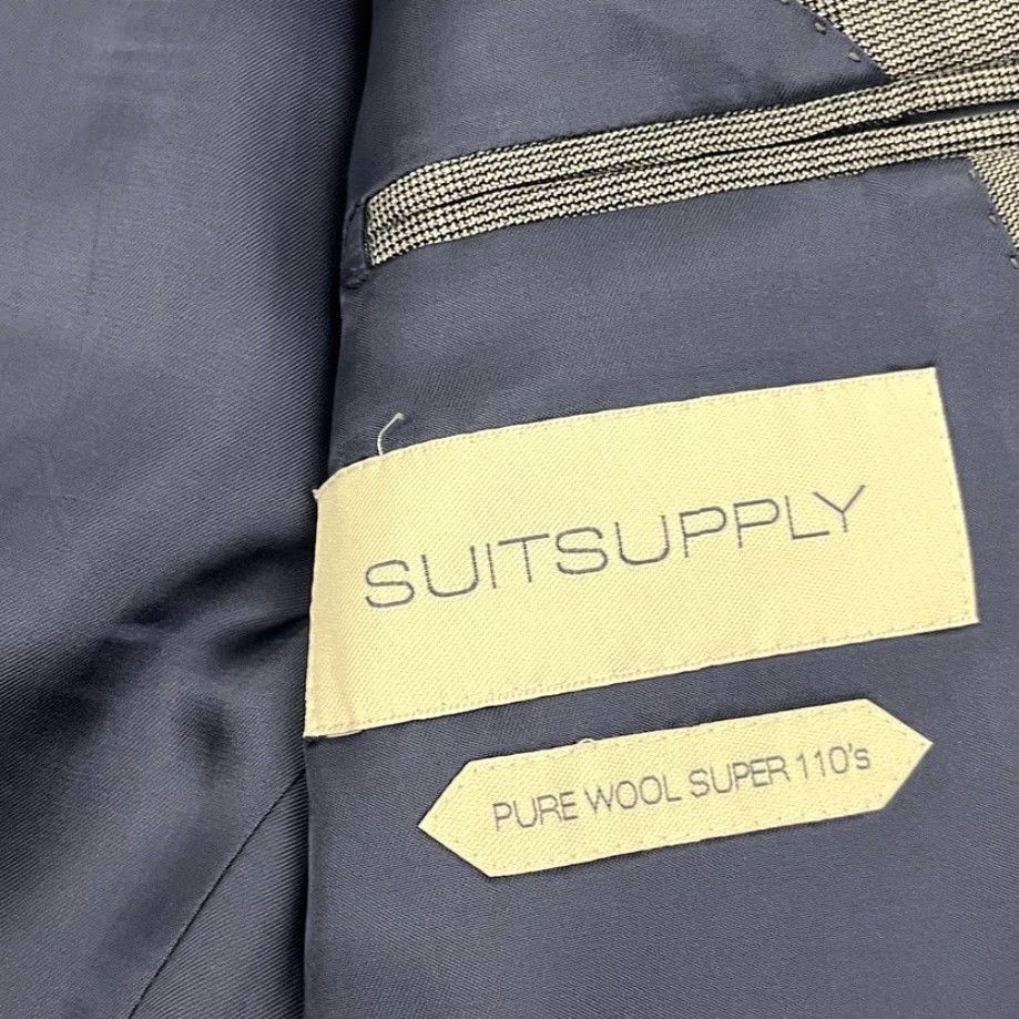 Suitsupply Suitsupply Blazer Mens 44L Gray Super 110s Wool Vitale Barberis Canonico Lazio Suit Jacket Cotton? Size 44R - 2 Thumbnail