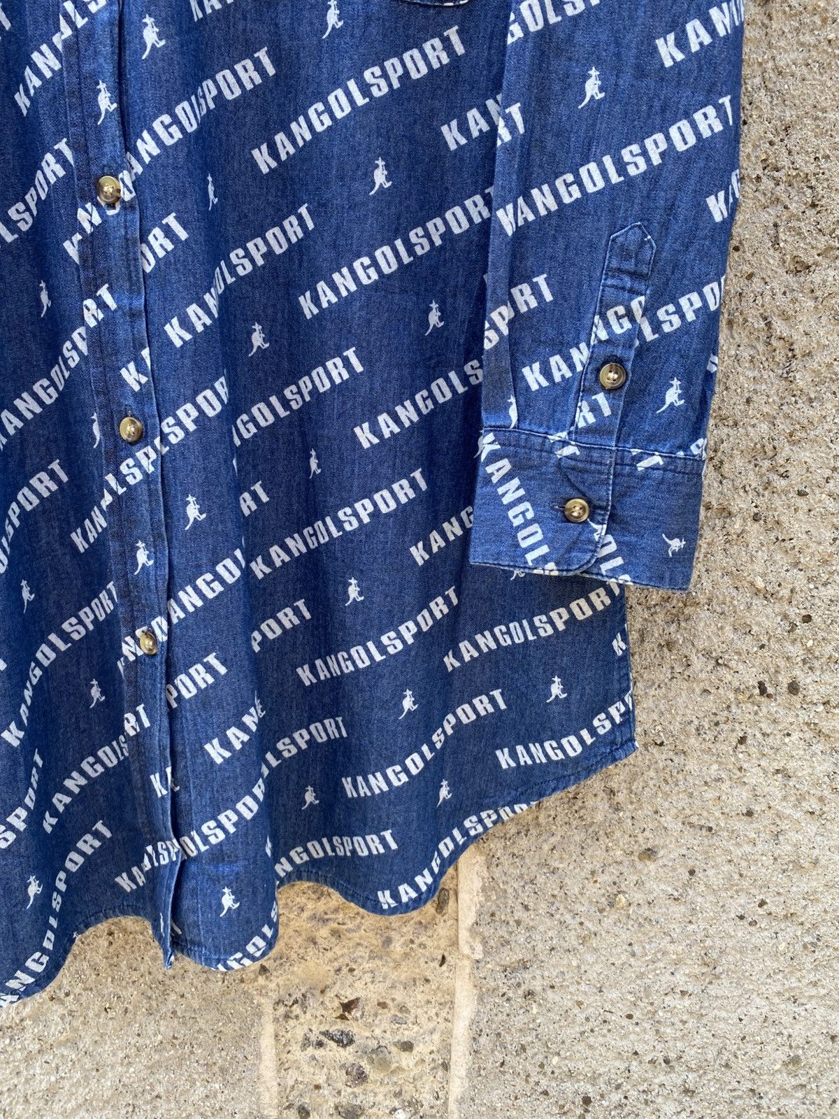 Kangol Rare Kangol Over Print Button Shirt Size US L / EU 52-54 / 3 - 5 Thumbnail