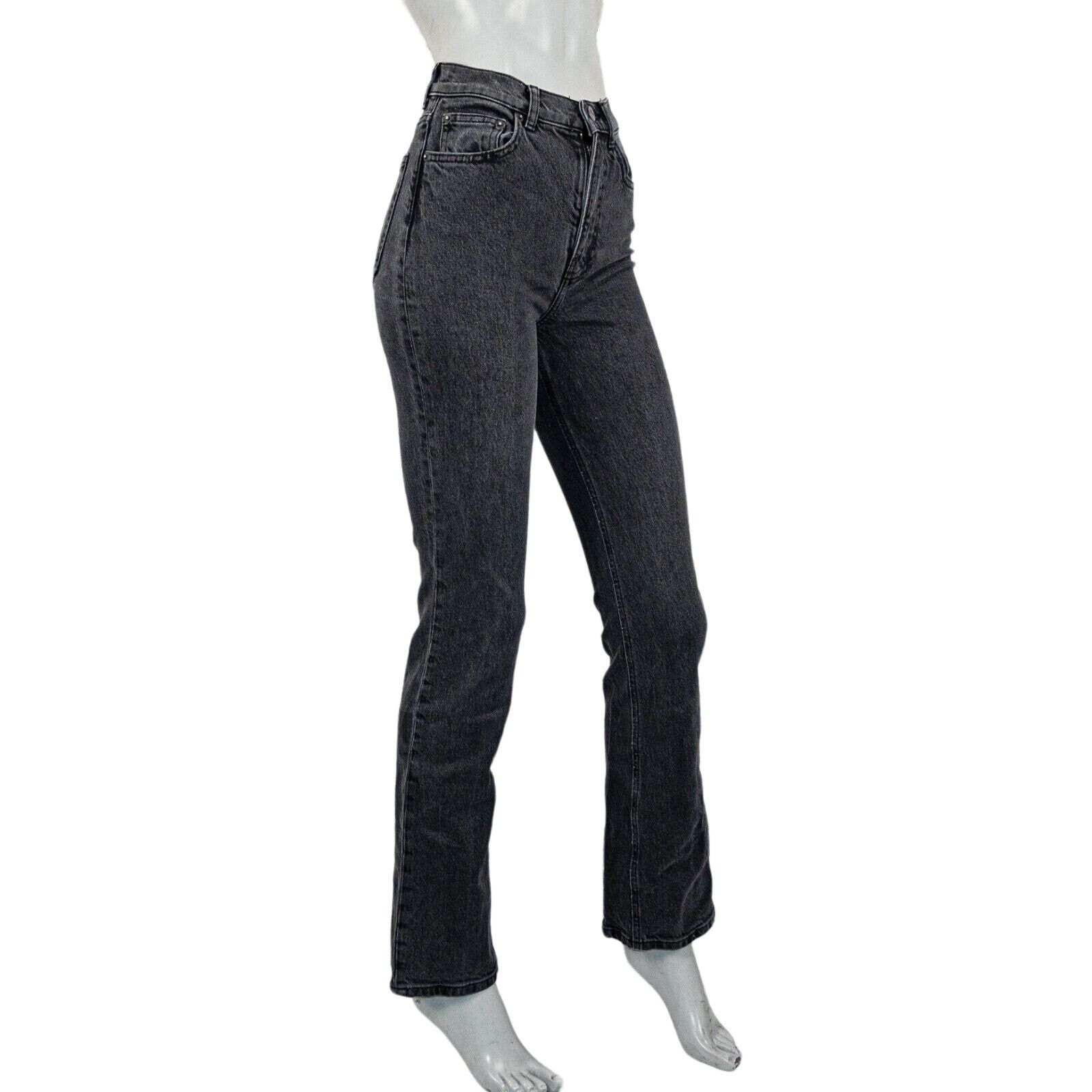 Reformation REFORMATION High-Rise Kick Flare Denim Jeans Black Erie Wash Size 24" / US 00 / IT 34 - 3 Thumbnail
