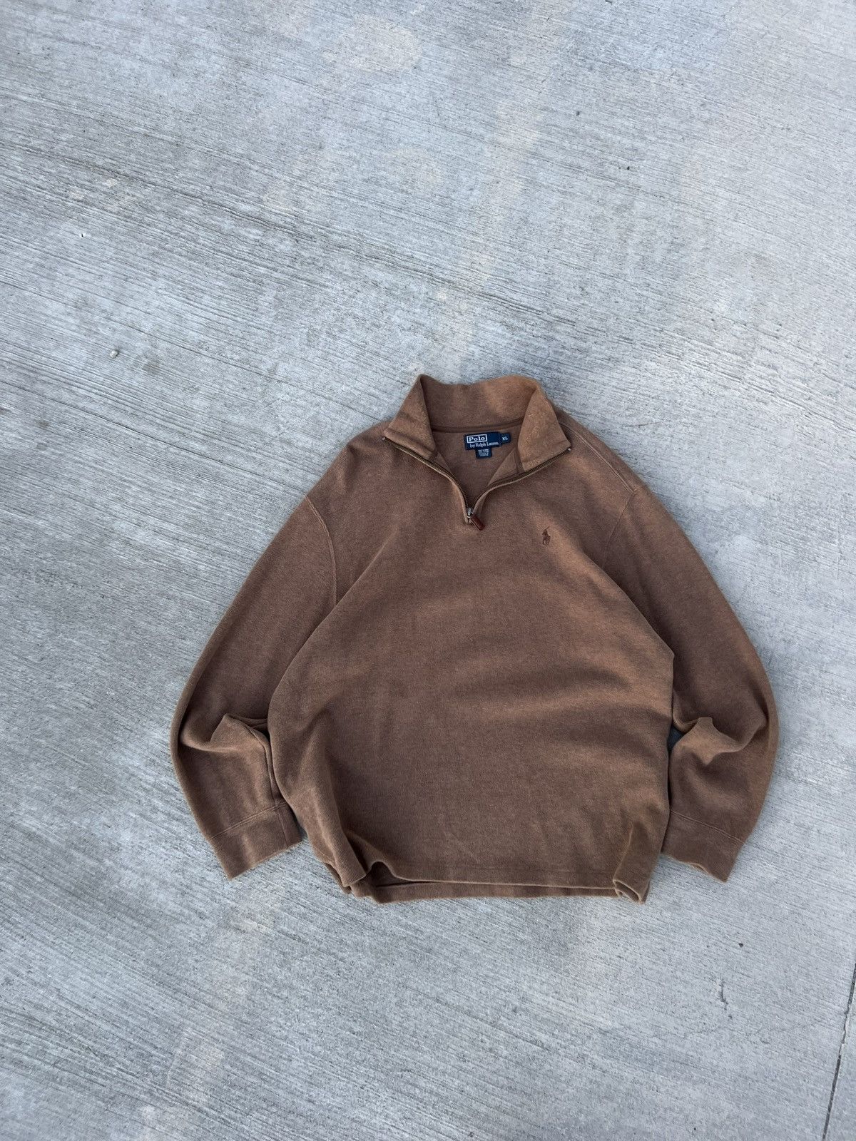 Ralph Lauren × Vintage Vintage Ralph Lauren 1/4 zip sweater old money Size US XL / EU 56 / 4 - 7 Thumbnail