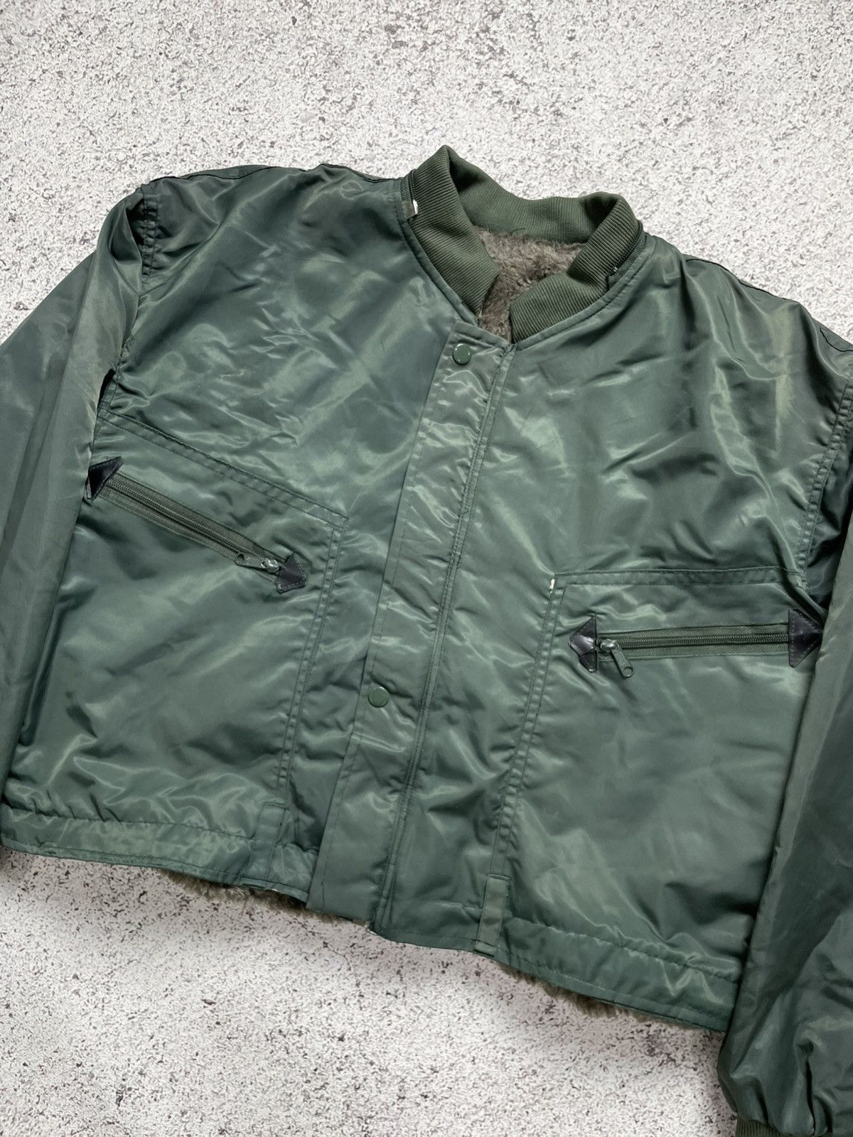 Vintage Vintage CWU 45 Boxy Military Bomber Jacket Size US L / EU 52-54 / 3 - 4 Thumbnail