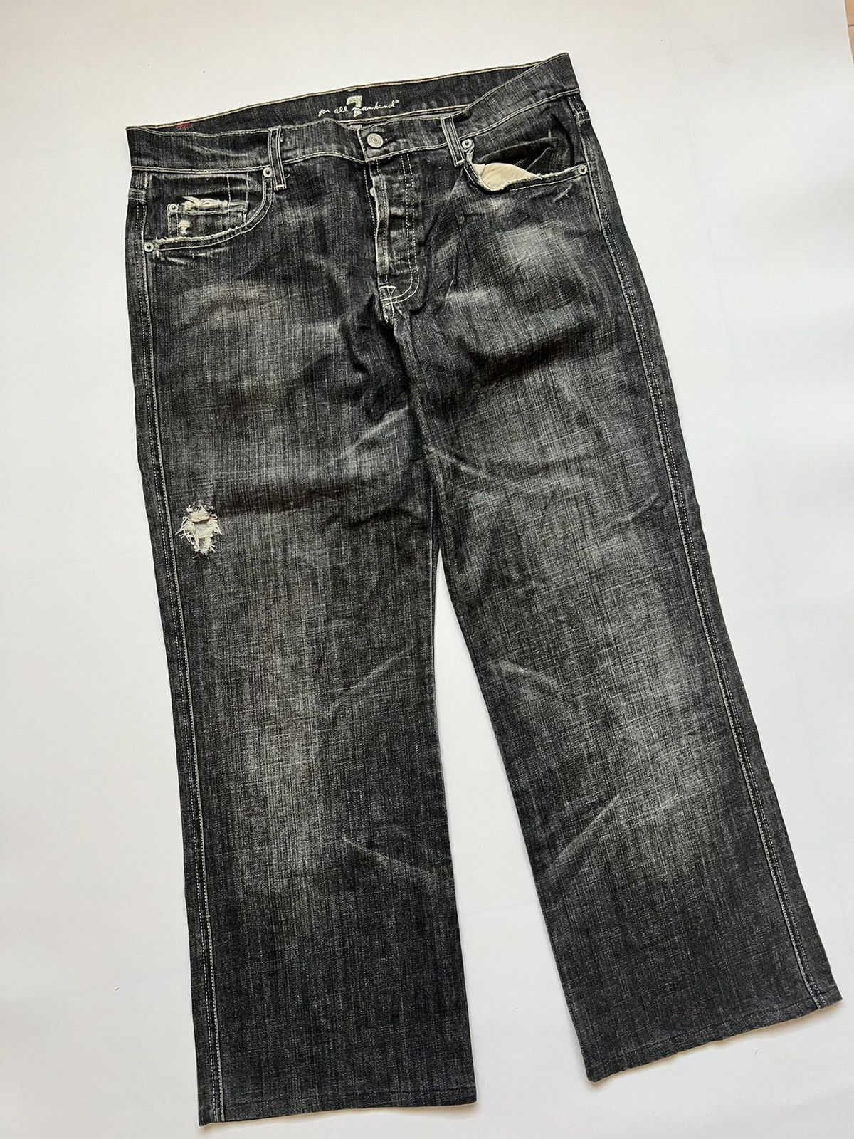 7 For All Mankind Vintage Fly Buttons 7 All Mankind Denim Size US 35 - 2 Thumbnail