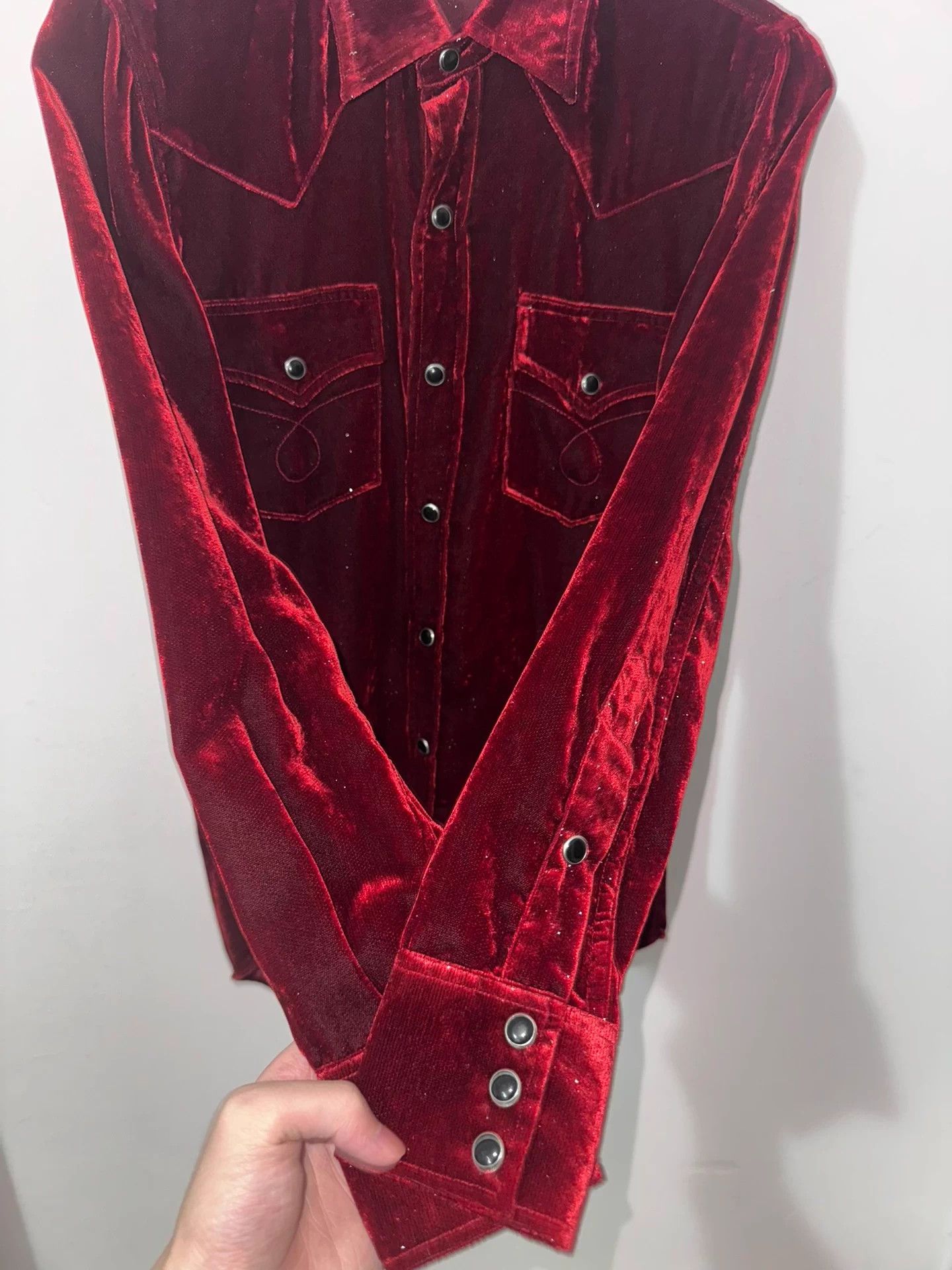 Saint Laurent Paris Authentic Saint Laurent SLP16FW Court Style Velvet Shirt Size US S / EU 44-46 / 1 - 5 Thumbnail