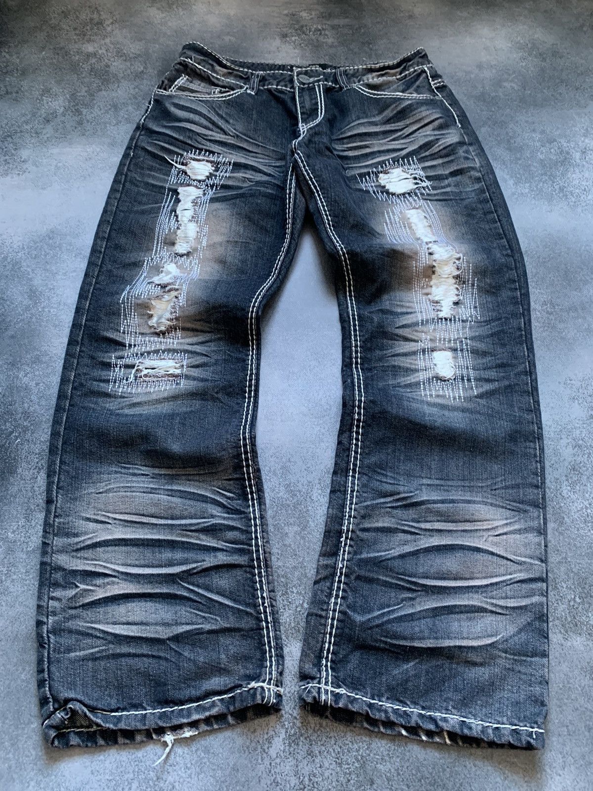 Hysteric Glamour × If Six Was Nine × Japanese Brand 💥 HYSTERIC GLAMOUR BALENCIAGA STYLE BAGGY JAPANESE JEANS Size US 34 / EU 50 - 1 Thumbnail
