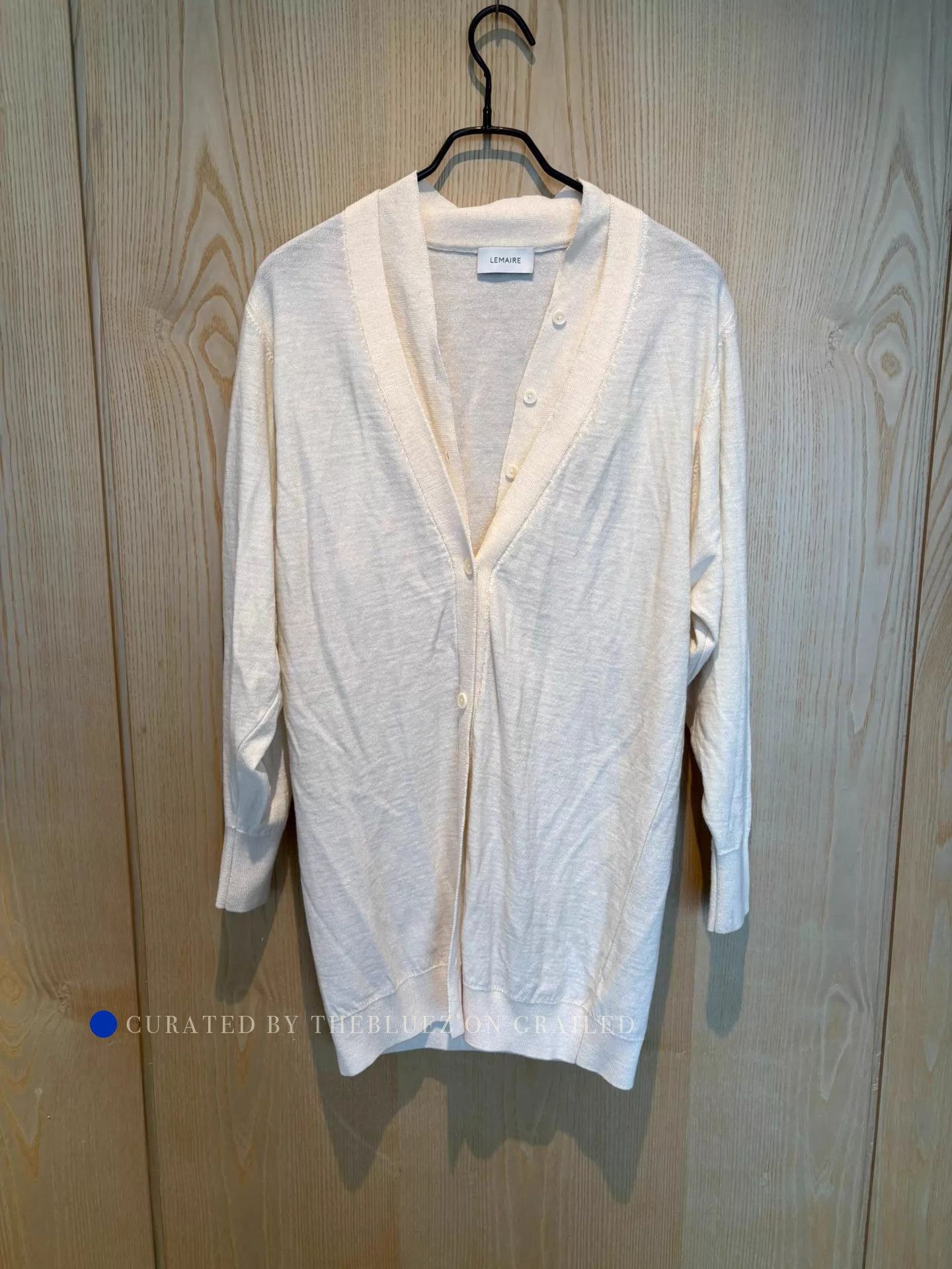Lemaire Elegant Ivory Merino Wool Cardigan Size US S / EU 44-46 / 1 - 1 Thumbnail