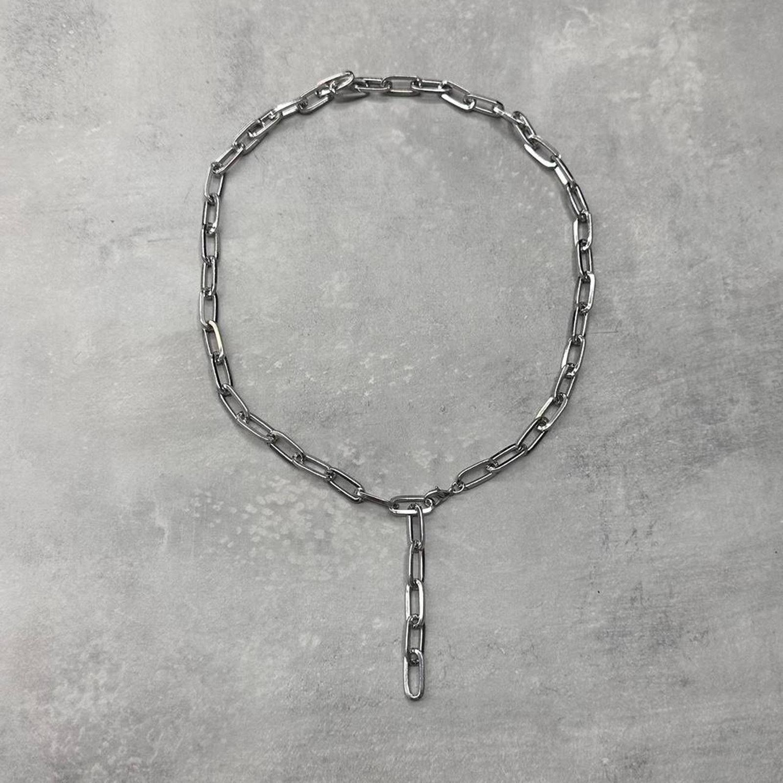 Other Y2k silver chrome rope chain Size ONE SIZE - 1 Thumbnail