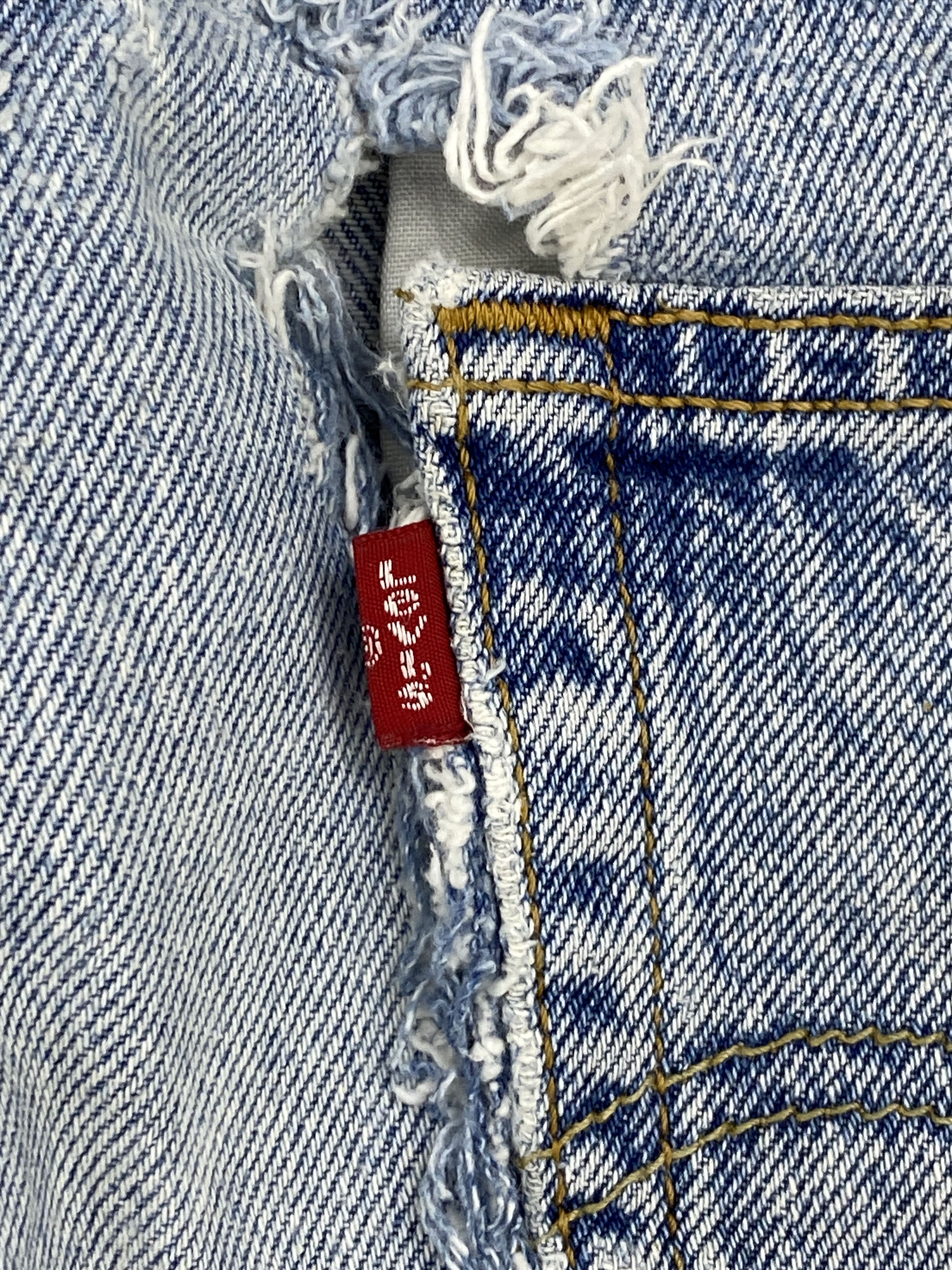 Levi's Distressed Faded Blue Vintage Levi's 505 Jeans DP2688 Size US 30 / EU 46 - 6 Thumbnail