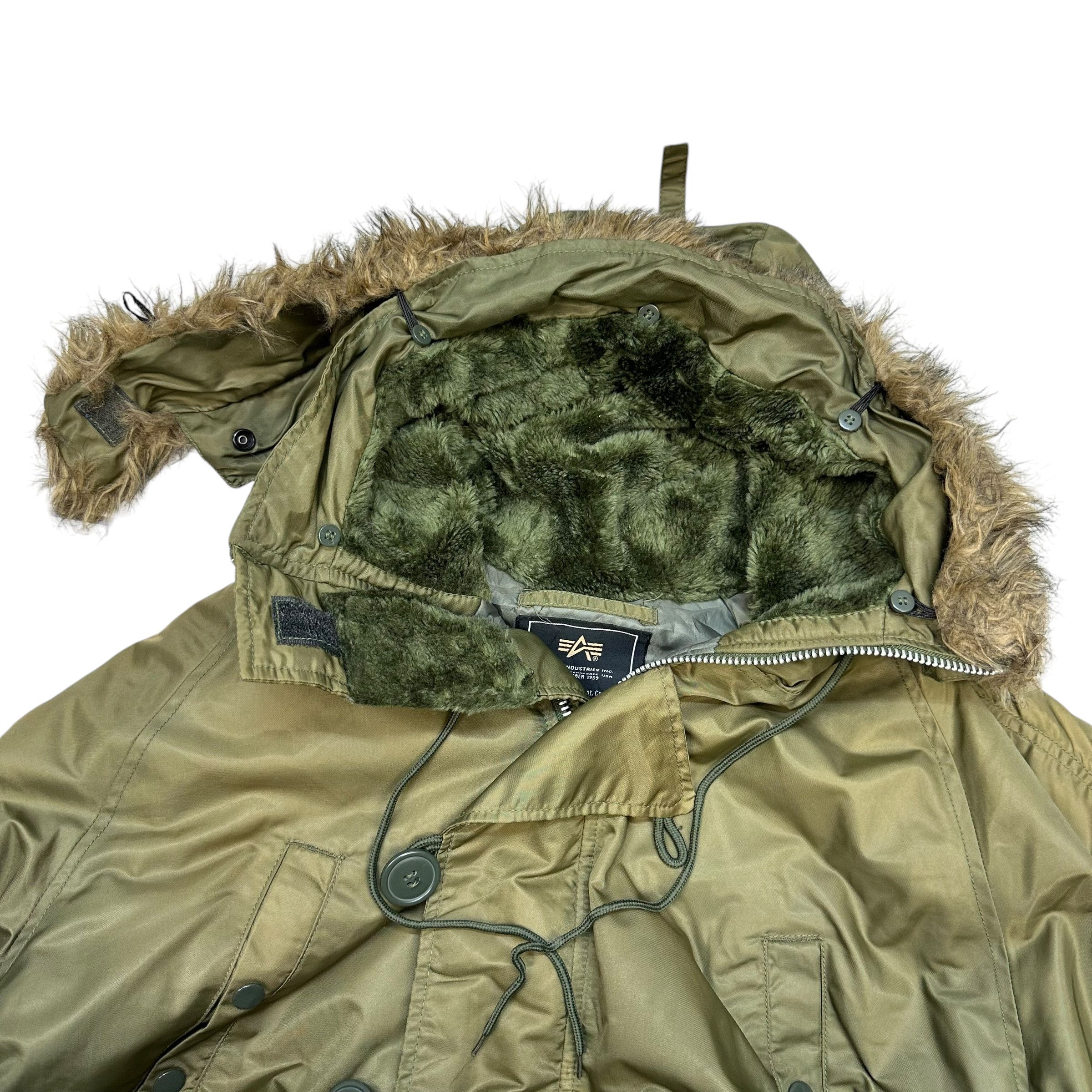 Alpha Industries ALPHA INDUSTRIES X MATERIAL GIRL Fur Hooded Parka #A75-1817 Size US XS / EU 42 / 0 - 19 Thumbnail