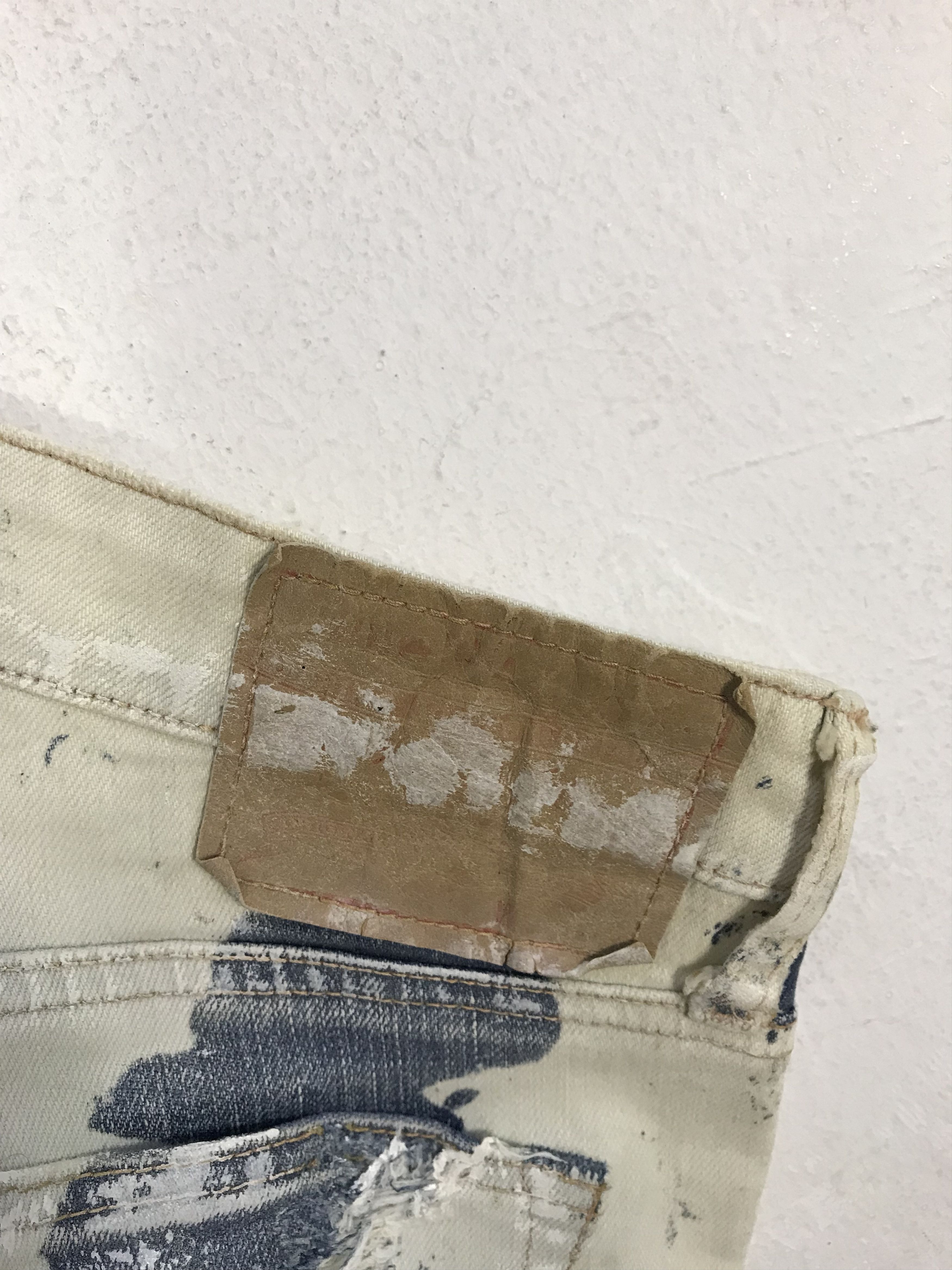 Japanese Brand Raison De Realitas Acid Wash Denim Indigo Pant Size US 26 / EU 42 - 6 Thumbnail