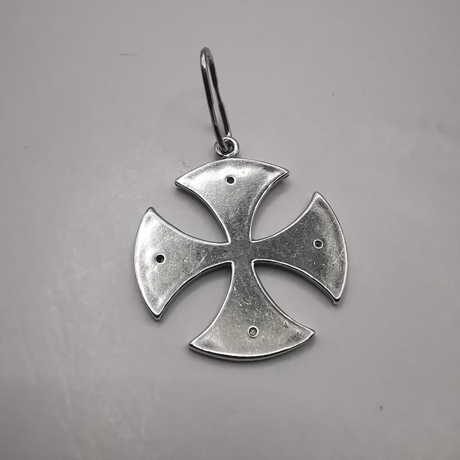 Sterling Silver Vintage pendant "Maltese Cross Amulet 925 silver 3,20g Size ONE SIZE - 4 Thumbnail