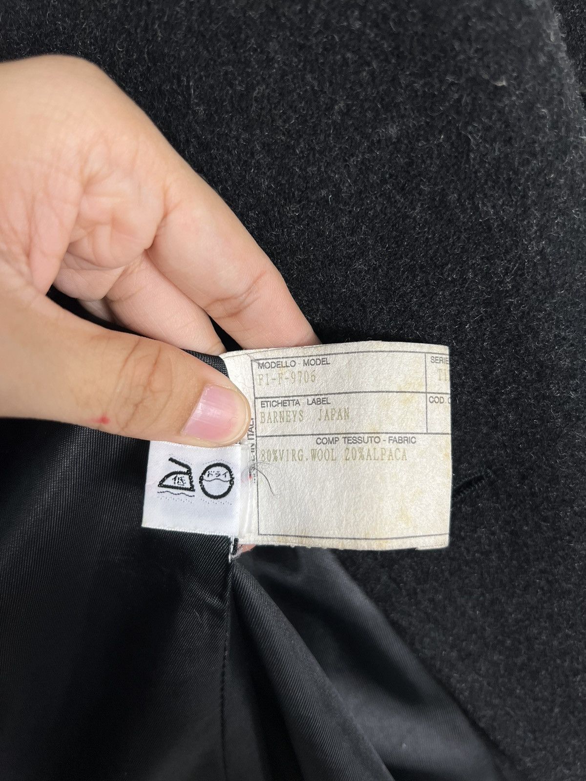 Barneys New York 🔥 BARNEYS NEW YORK PEACOAT MADE IN ITALY Size US S / EU 44-46 / 1 - 14 Thumbnail