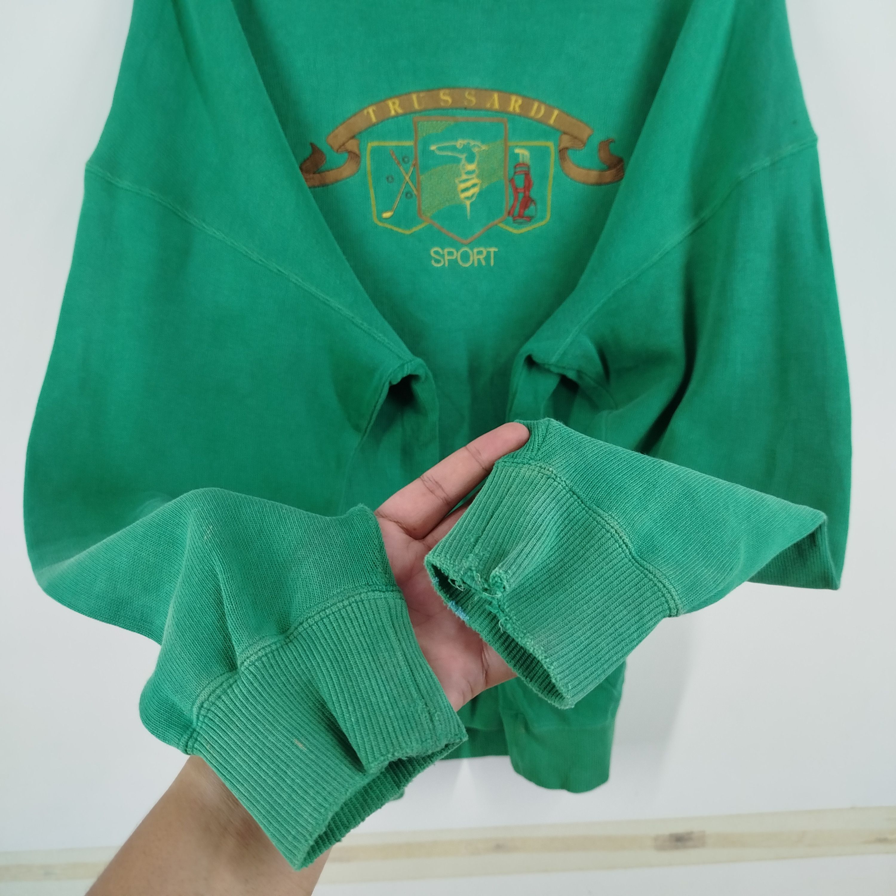 Designer × Trussardi Vintage Trussardi Sport Embroidery Spell Out Made In Japan Size US XL / EU 56 / 4 - 4 Thumbnail