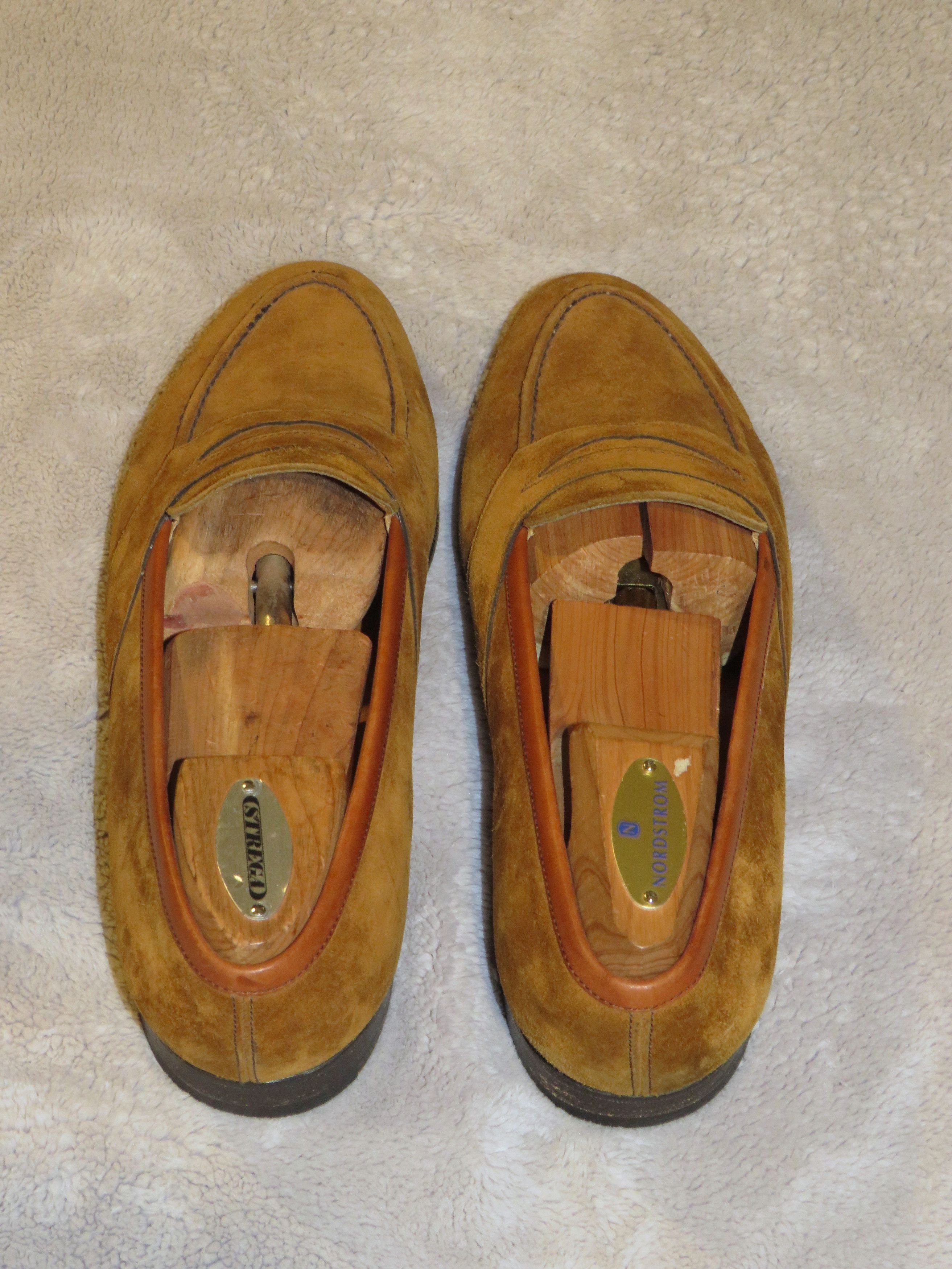 Edward Green Montpellier Tobacco Suede Full Strap Loafers 7E Size US 7 / EU 40 - 6 Thumbnail