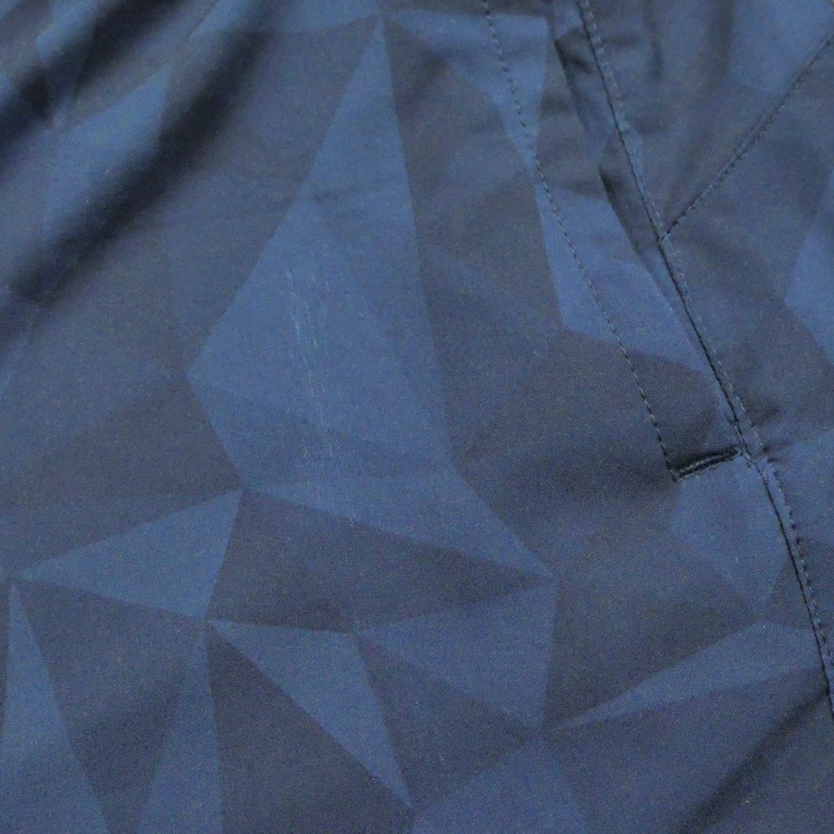 Spyder Spyder Swim Trunks Mens 2XL Blue Geometric Lined Bottom Trunks Geometric Surfing Shorts Mens Size US 39 - 5 Thumbnail